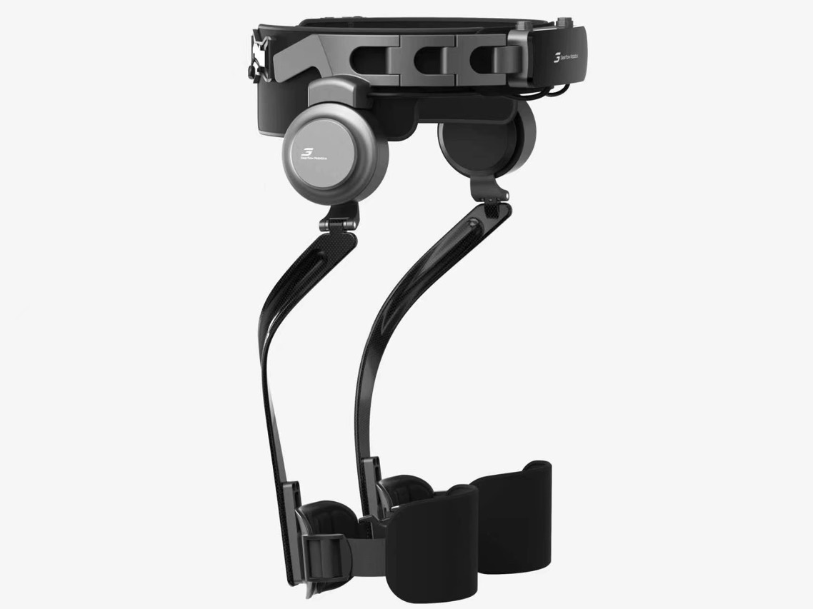 BotLegs wearable exoskeleton components on a dark surface
